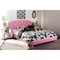 Baxton Studio Canterbury Modern Hot Pink Faux Leather Queen Size Platform Bed 121-6787 - alternate 5